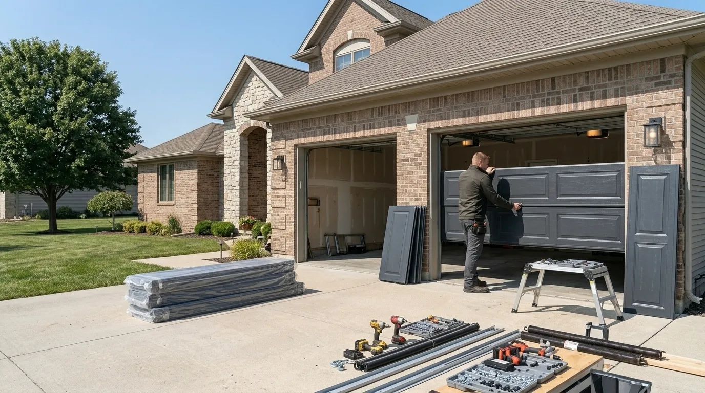 Garage door work by Spokane Garage Door Co in Spokane, WA